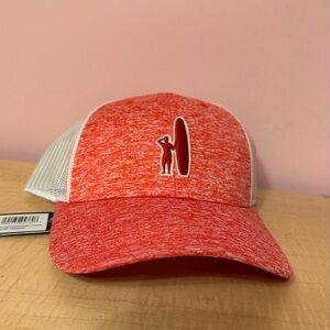 johnnie-O Red and White Men's Hat